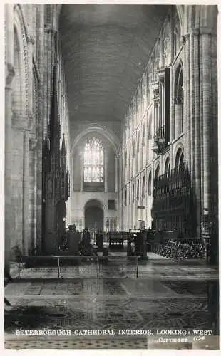 Postcard United Kingdom England Peterborough Cathedral