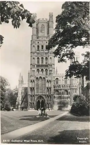 Postcard United Kingdom England Ely cathedral