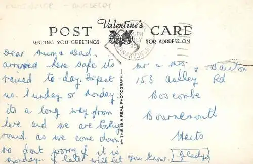 Postcard United Kingdom Wales Anglesey Rhosneigr