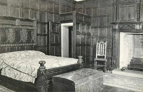 Postcard United Kingdom England Swarthmoor hall Judge Fell's room