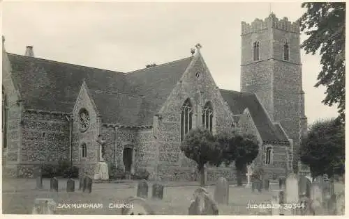 Postcard United Kingdom England saxmundham church