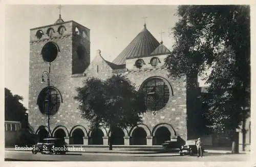 Postcard Netherlands Enschede St. Jacobuskerk