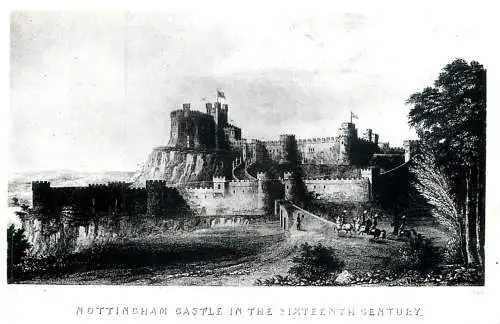 Postcard United Kingdom England Nottingham castle
