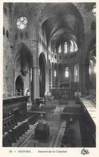 Spain postcard Gerona catedral