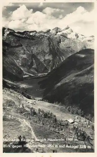 Austria postcard Mallnitz in Karnten Berglift Hausleralm