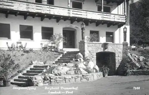 Austria postcard Stiegenaufgang Berghotel Tramserhof
