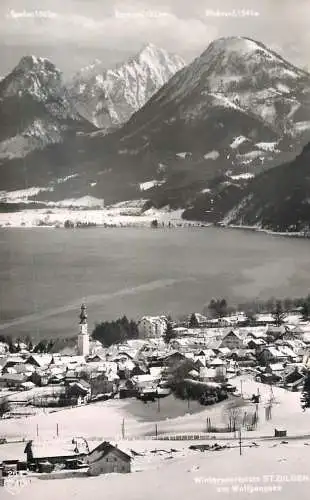 Austria postcard Wintersportplatz St. Gilgen am Wolfgangsee