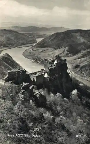 Austria postcard ruine Agostein Wachau