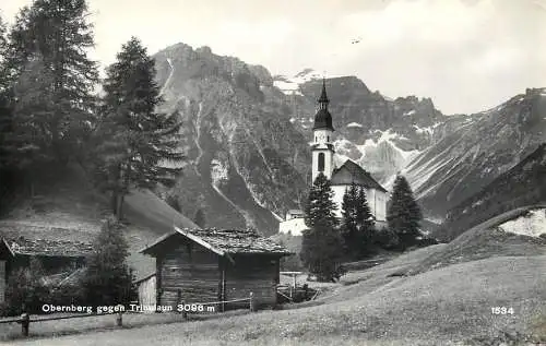 Austria postcard Obernberg gegen Tribulaun