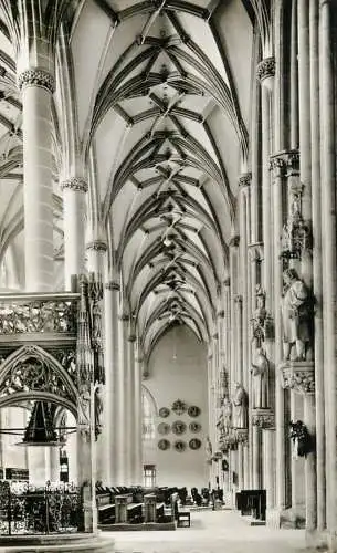 Germany postcard Munster in Ulm a.d. Sudliches Seitenschiff