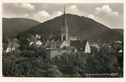 Germany postcard Bad Harzburg mit Burgberg