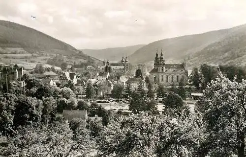 Germany postcard Amorbach blick vom Sommerberg