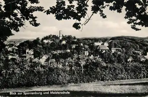 Germany postcard Blick zur Sparrenburg und Meisterschule