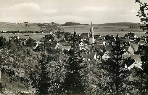 Germany postcard Munsingen Schwab Alb.