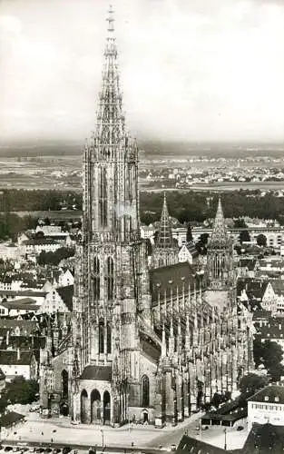 Germany postcard  Munster im Ulm Donau Hochster kirchturm der Erde