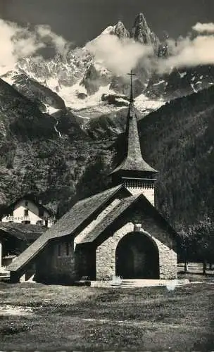 France postcard Haute Savoie Chamonix-Mont-Blanc la Chapelle des Praz