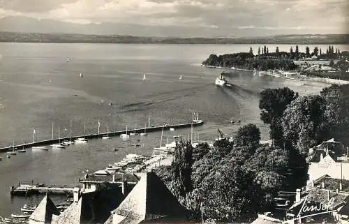 France postcard Haute Savoie Thonon-les-Bains le lac leman