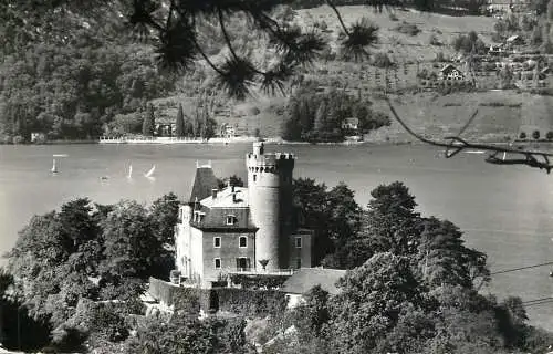 France postcard lac d'Annecy chateau