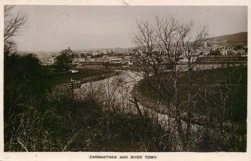 Wales Carmarthen & river Towy