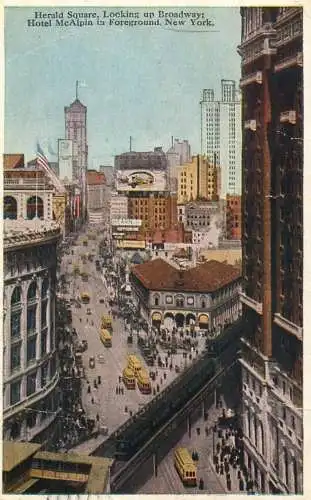 USA New York NY Herald Square & Hotel McAlpin