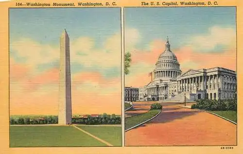 USA Washington DC U.S Capitol & Washington Monument