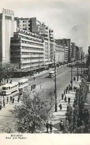 Romania Bucuresti B-dul g-ral Magheru tramvai