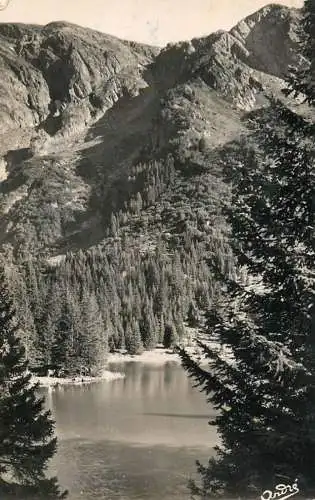 France postcard lac de Haute Montagne paysage alpestre