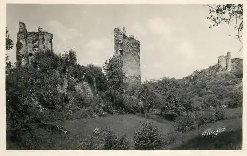 France postcard Bonnat ruines de Malval