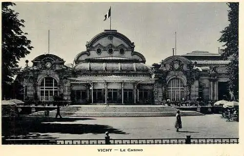 France postcard Vichy casino