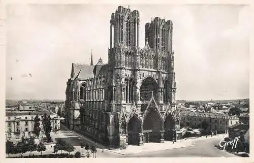 France postcard Marne > Reims cathedrale
