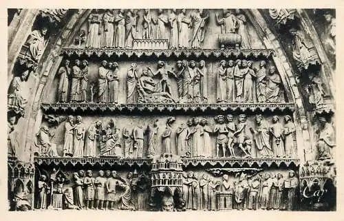 France postcard Reims cathedrale