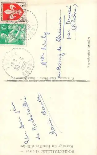 France postcard France Loire > Rochetaillee barrage du Gouffre d'enfer