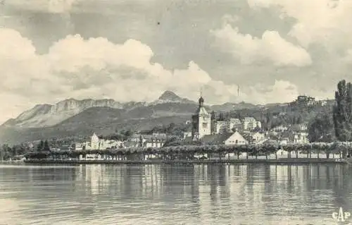 France postcard Evian les Bains et la Dent d'Oche