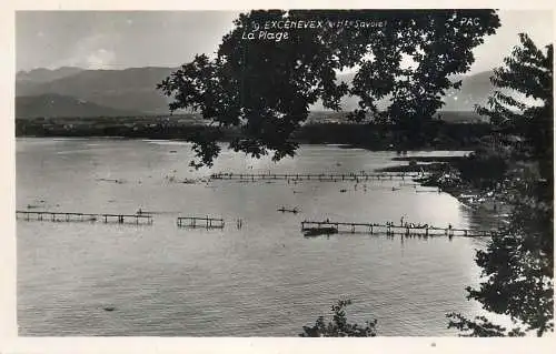 France postcard Haute Savoie Excenevex la plage