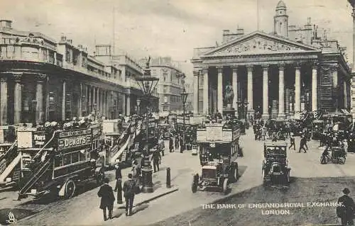 United Kingdom postcard England London Bank of England