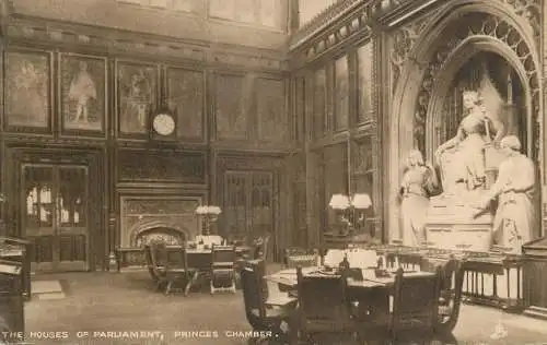 United Kingdom postcard England London Parliament Princes Chamber