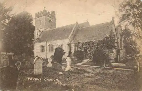 United Kingdom postcard England Fovant church Salisbury Saint George