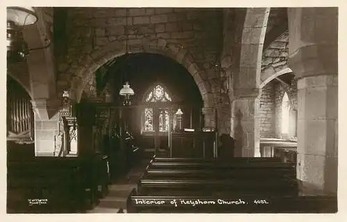 United Kingdom postcard England Heysham church