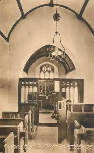 United Kingdom postcard England Culbone church