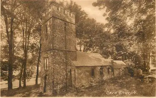 United Kingdom postcard England Dare church