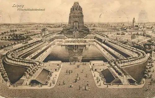 Germany postcard Leipzig Volkerschlachtdenkmal