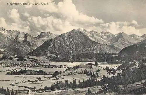 Germany postcard Oberstdorf bayr. Allgau