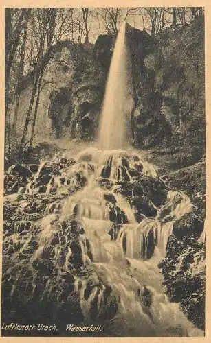 Germany postcard Luftkurort Urach Wasserfall