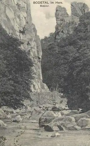 Germany postcard Bodetal Harz Bodelor