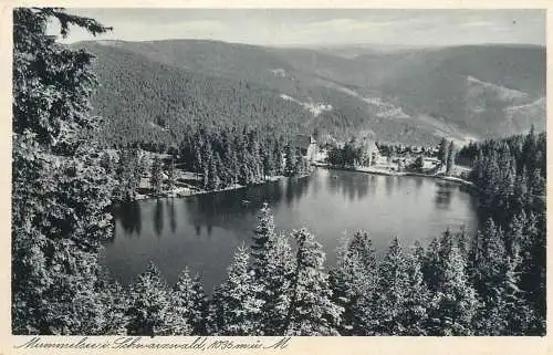 Germany postcard Mummelsee im Schwarzwald