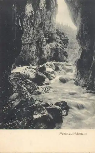 Germany postcard Partnachklamm