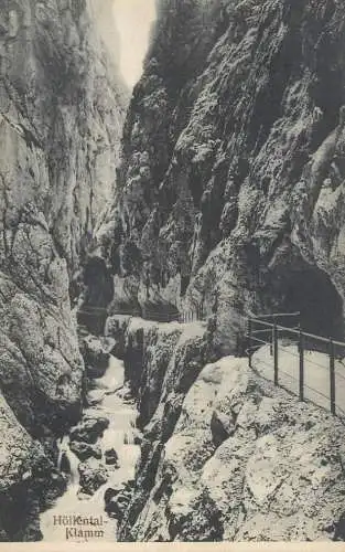 Germany postcard Hollental Klamm