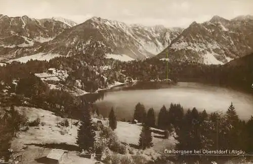 Germany postcard Allgau Freibergsee bei Oberstdorf
