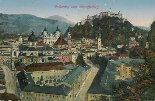 Austria postcard Salzburg vom Monchsberg