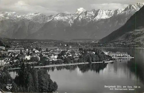 Austria postcard Bergstadt Zell am See mit Steinernem Meer